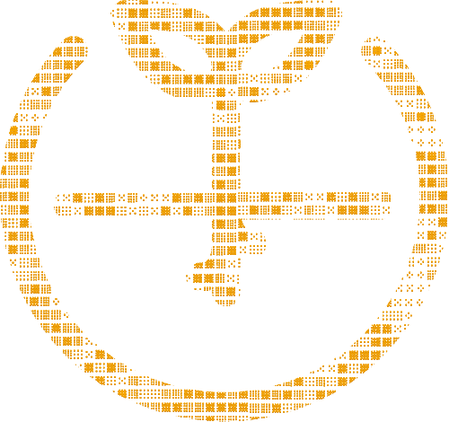 Seeding illustration in digital pixels format.