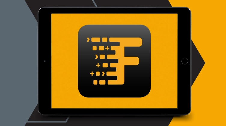 Decorative image of the FieldView logo on an iPad
